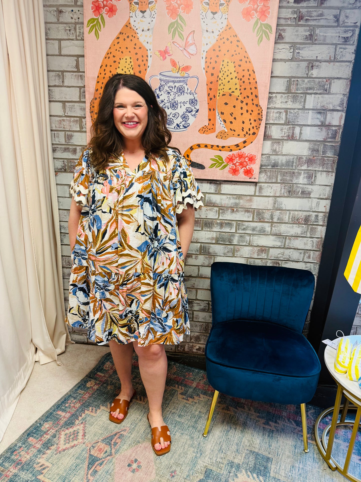 Curvy Sienna Bloom Dress