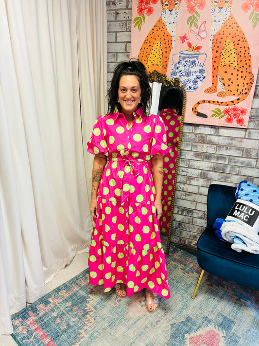 Poppin' Polka Dot Dress
