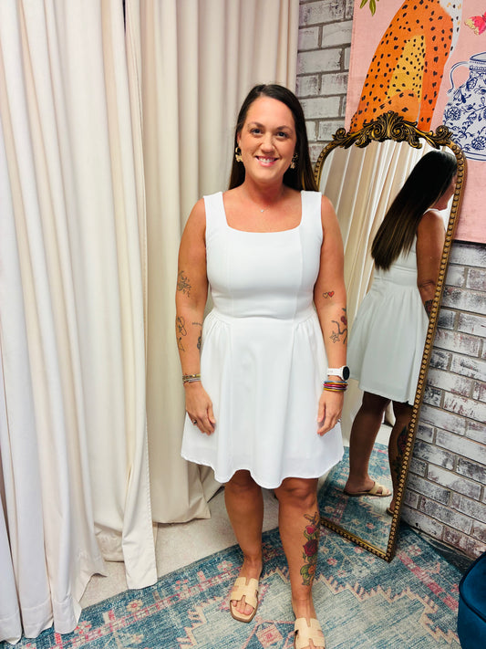 Heather Square Neck Dress
