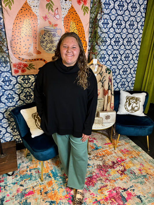 Curvy Lettie Turtleneck Top