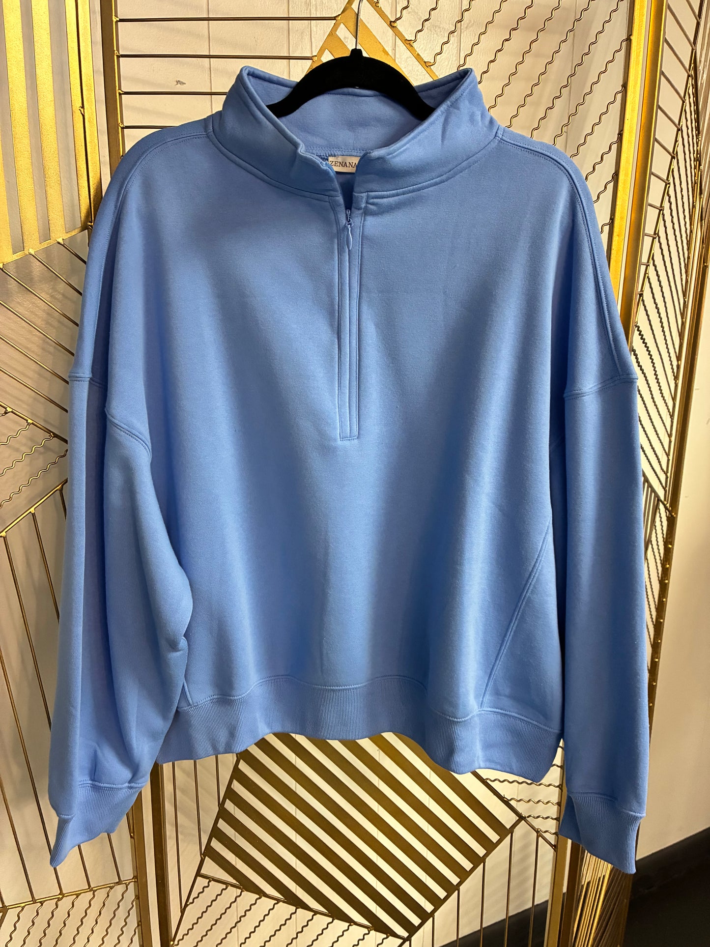 Curvy Quarter Zip Pullover