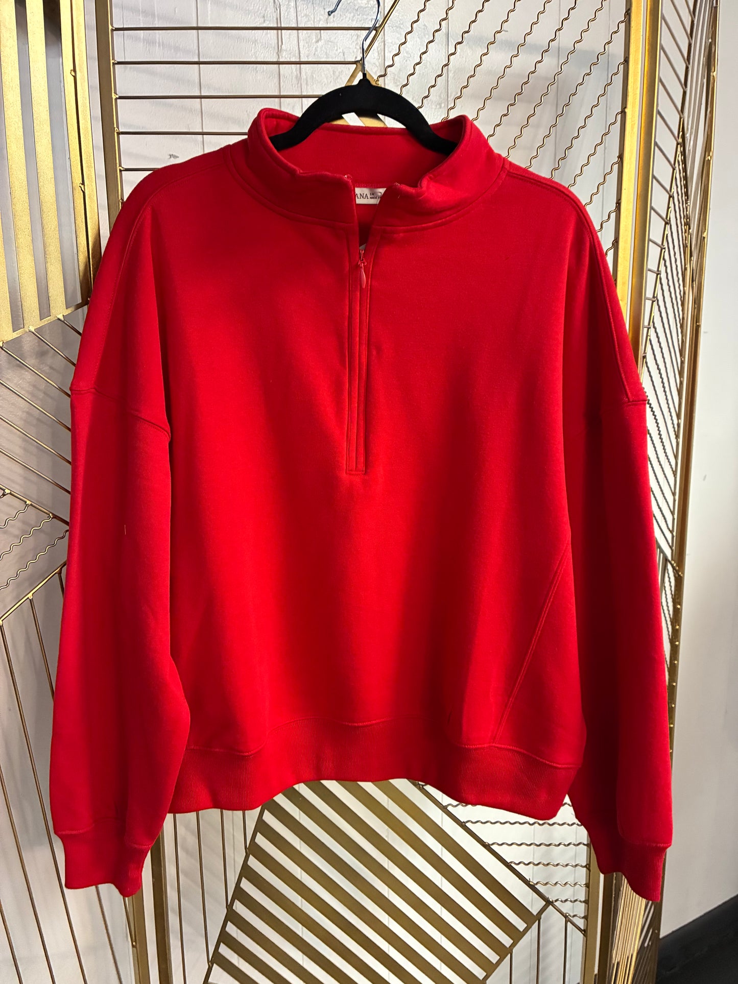 Curvy Quarter Zip Pullover