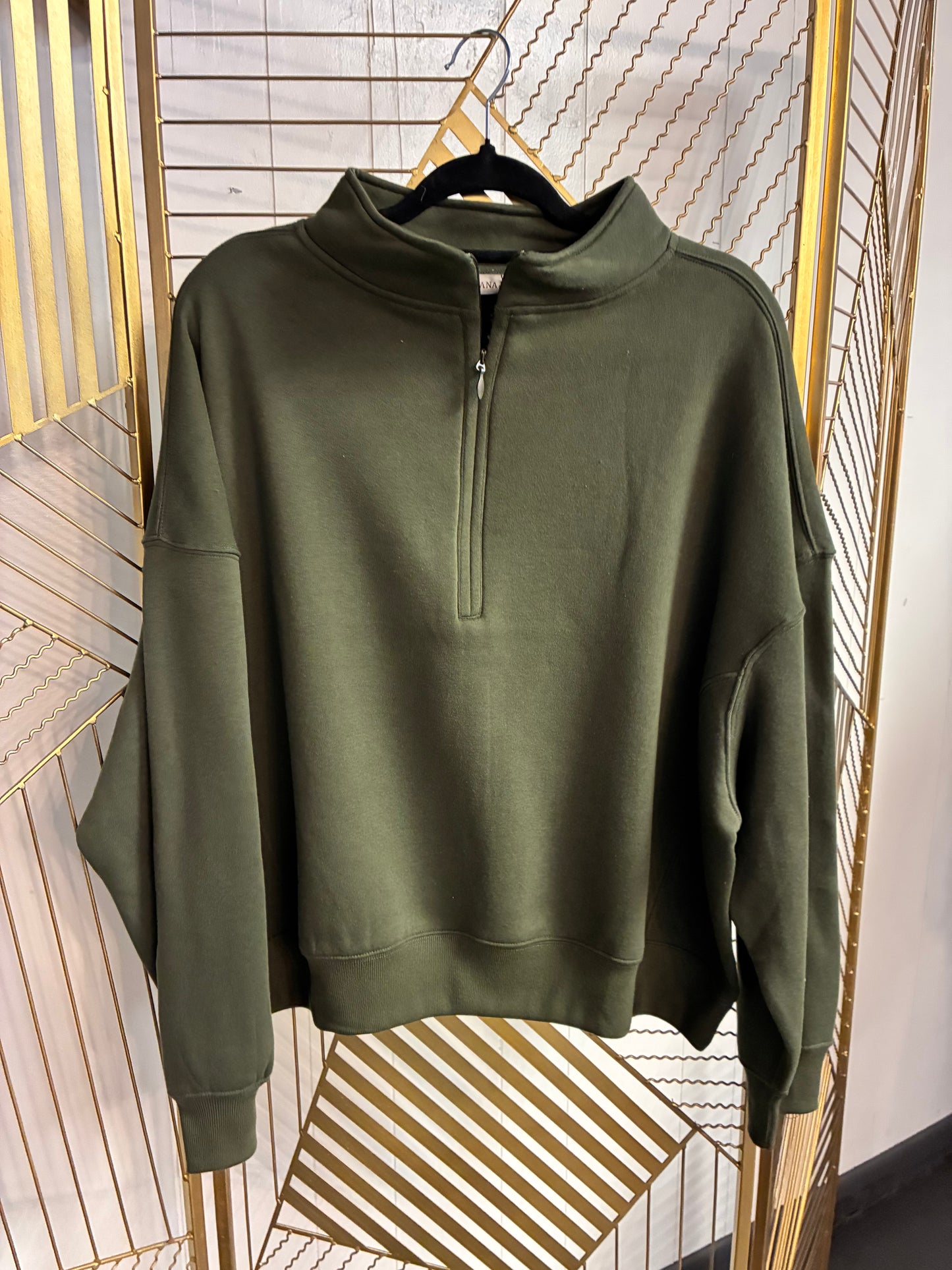 Curvy Quarter Zip Pullover