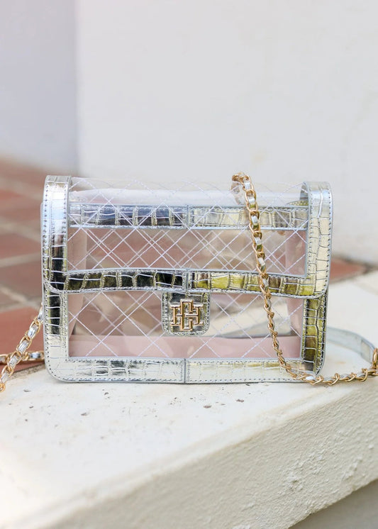 Quinn Quilted Clear Bag