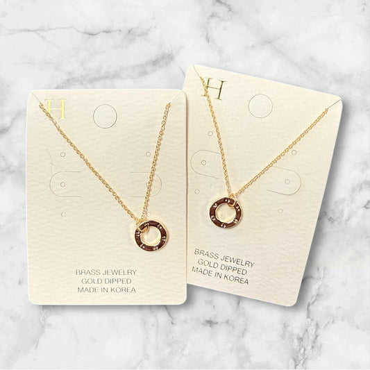 Gold Circle Necklace