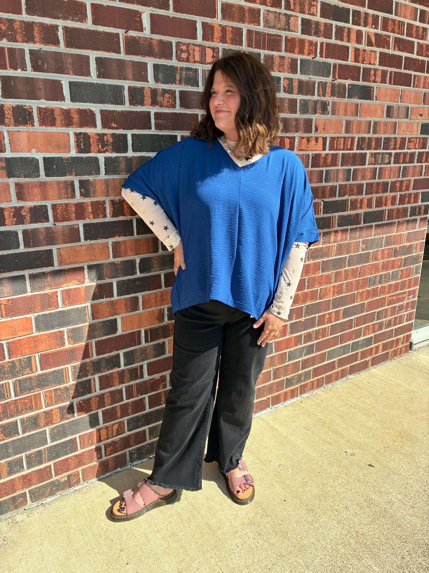 Curvy Stardust Mesh Top