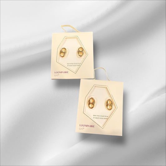 Gold Bottle Cap Earrings