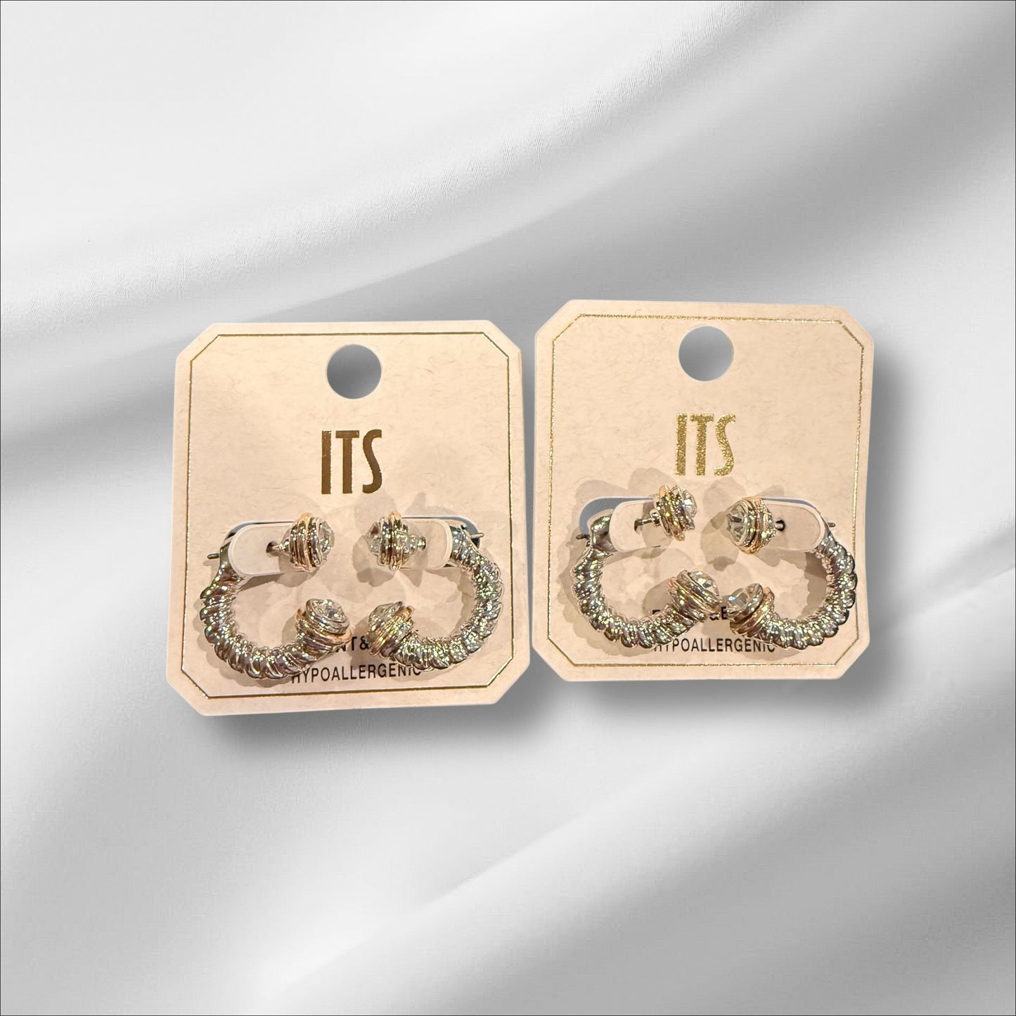 Mixed Metal Small Hoops