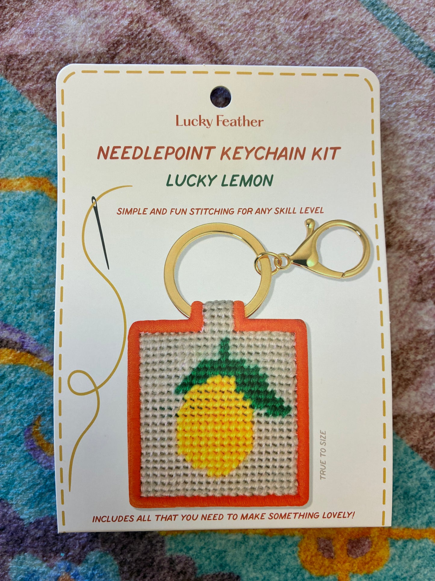 Needlepoint Keychain Kit