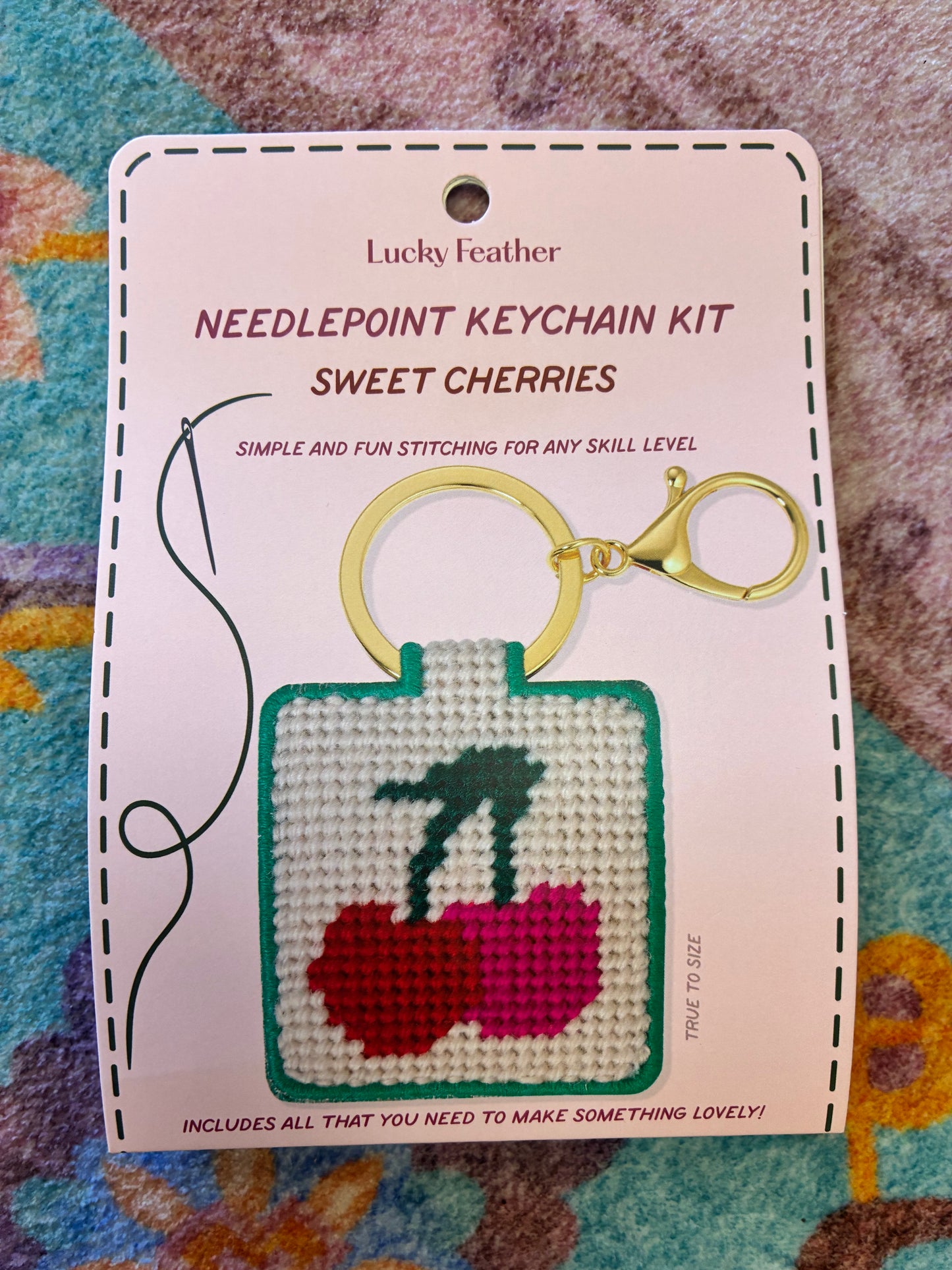 Needlepoint Keychain Kit