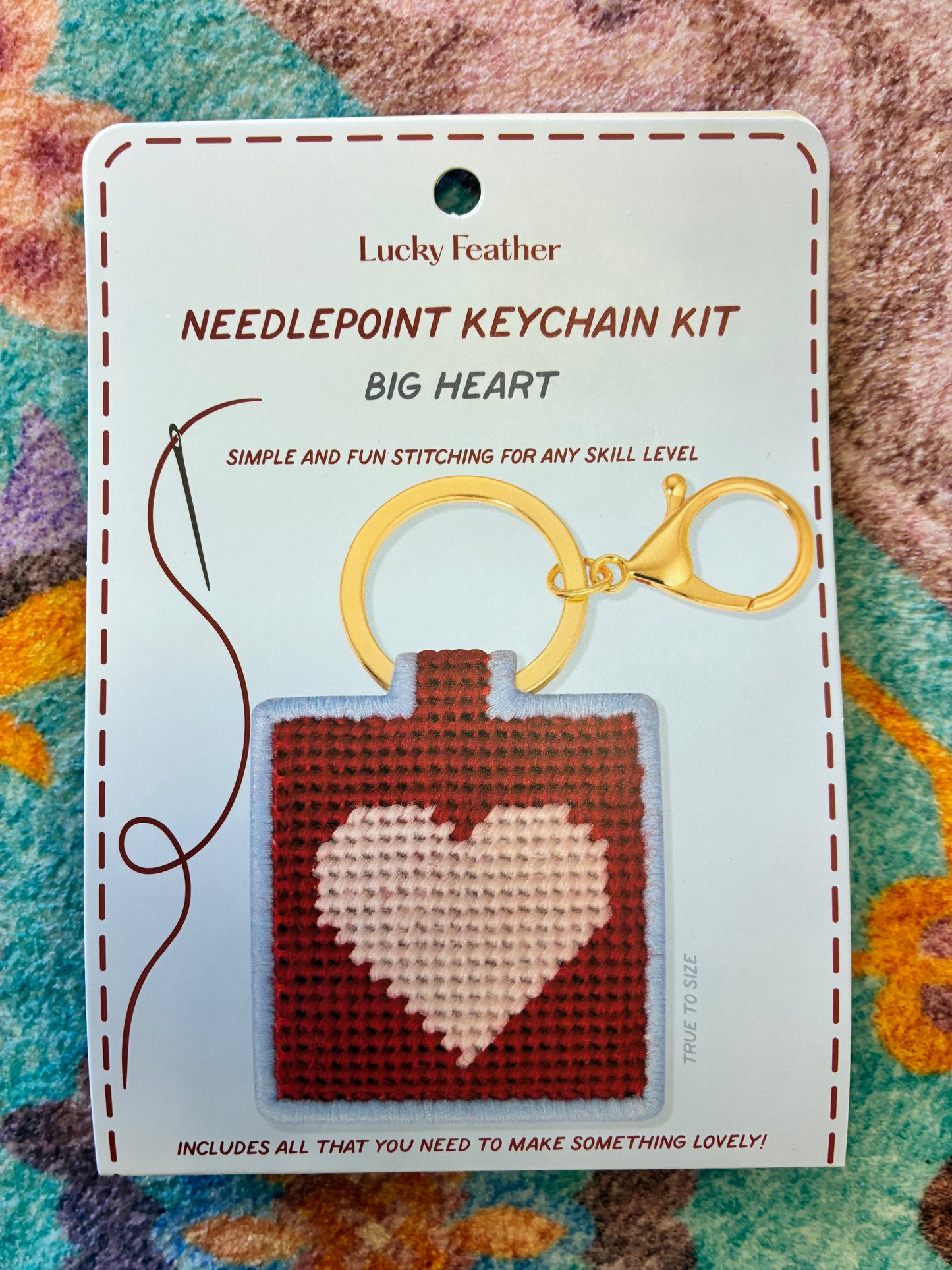 Needlepoint Keychain Kit