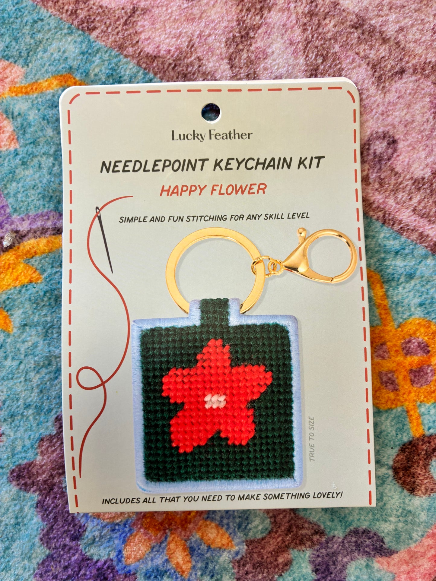 Needlepoint Keychain Kit