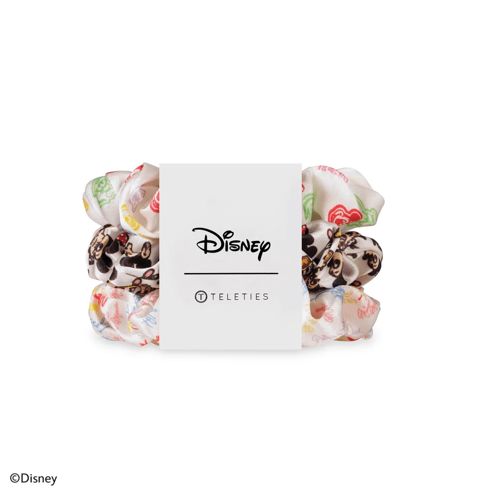 Teleties Mickey and Friends Silk Scrunchies