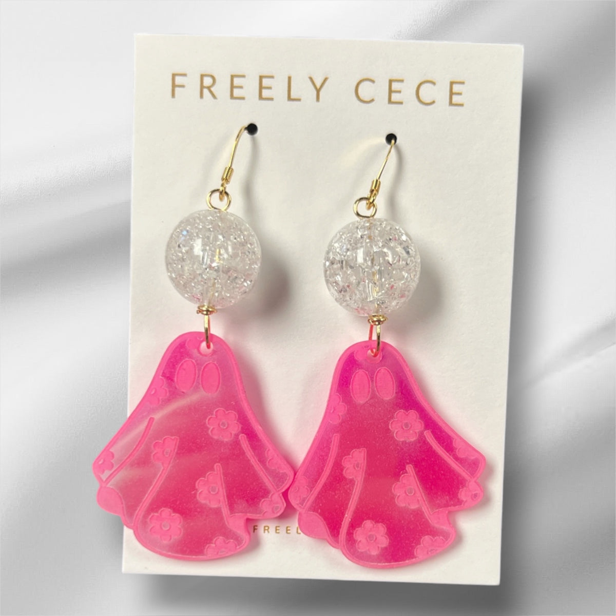 Pinky Boo Earrings