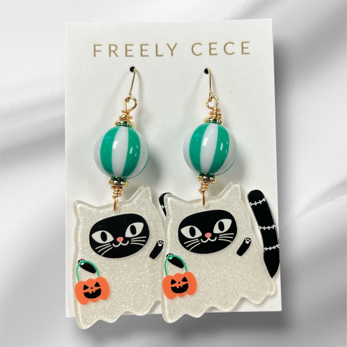 Spooky Cute Cat Earrings