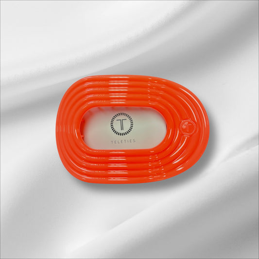 Classic Large Teleties Flat Round Hair Clip