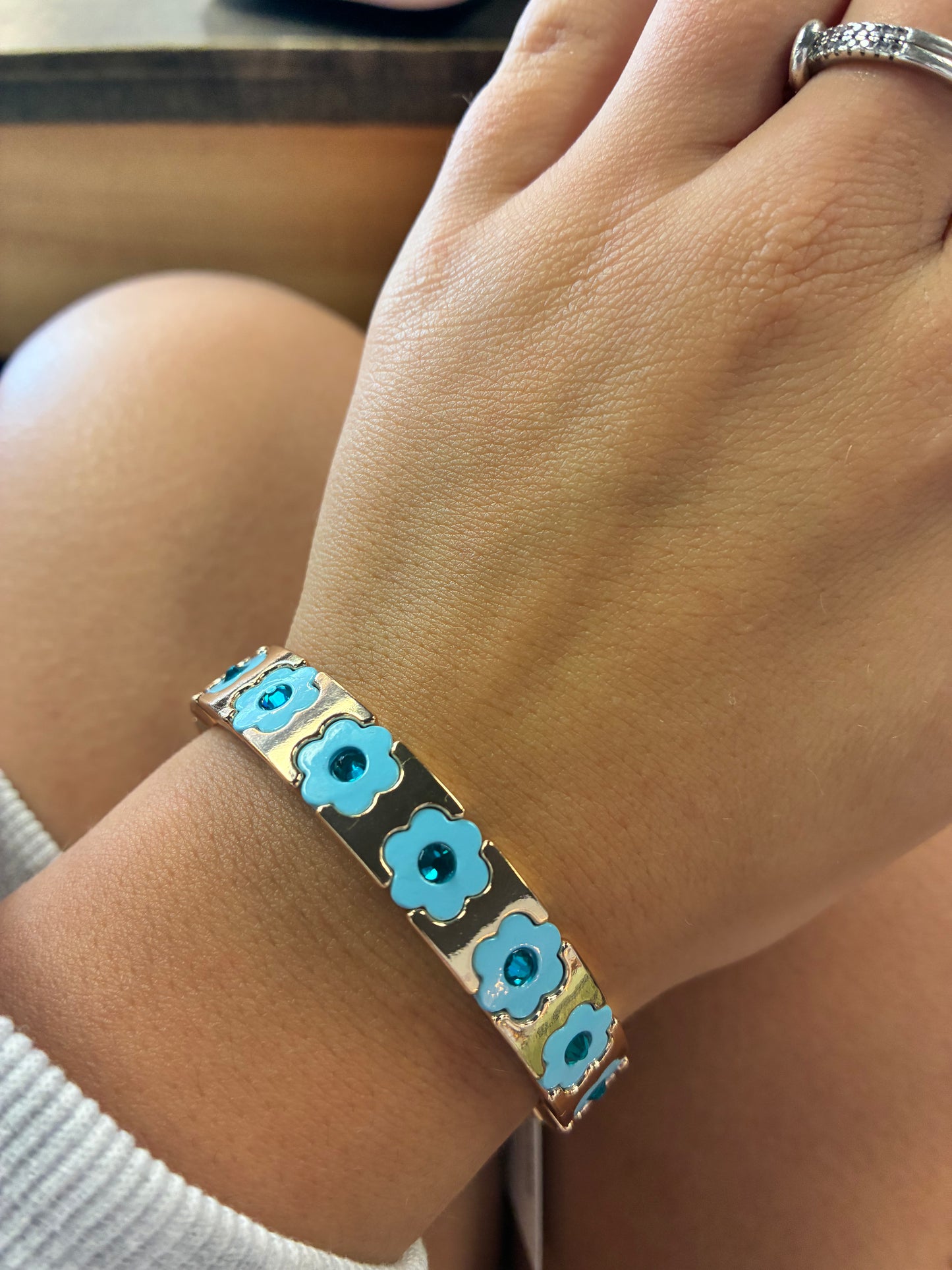 Flower Enamel Bracelets