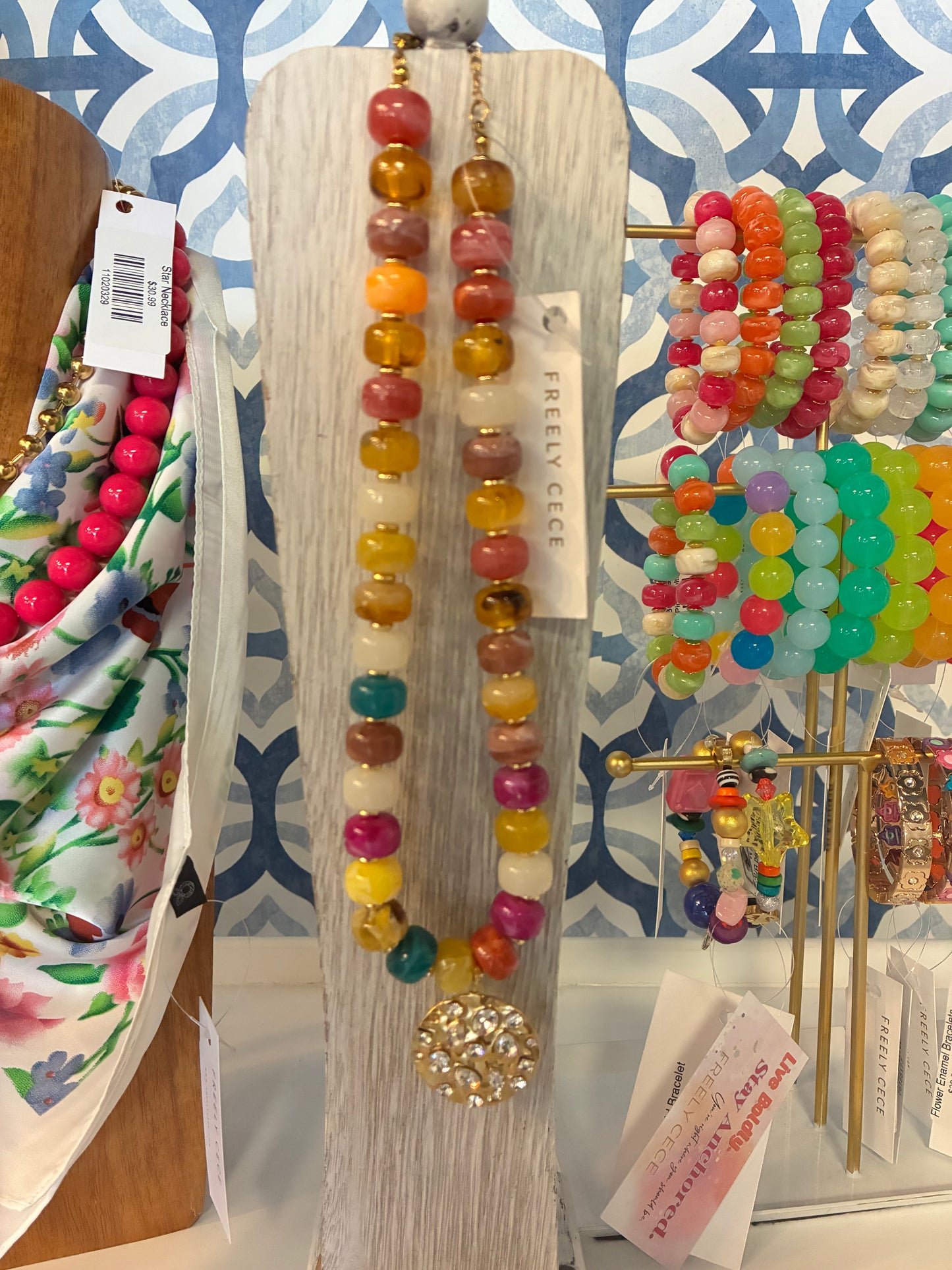 Beaded Charm Necklace