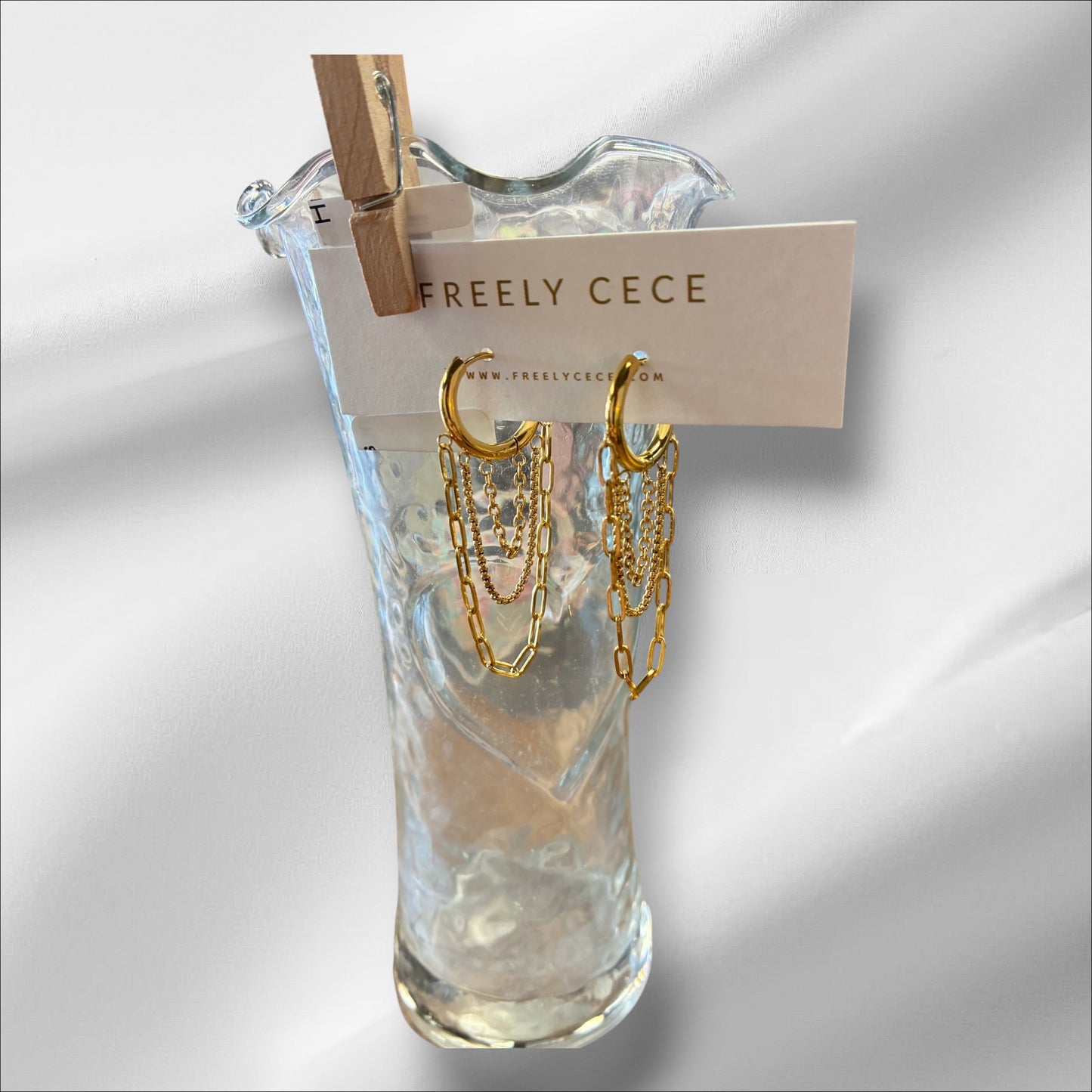 Huggie Chain Earrings