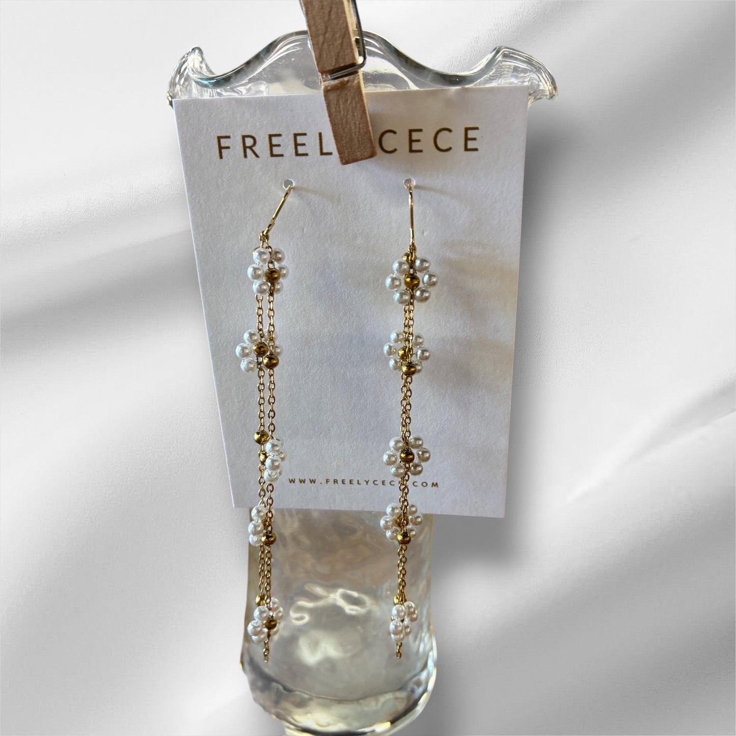 Flower Chain Earrings