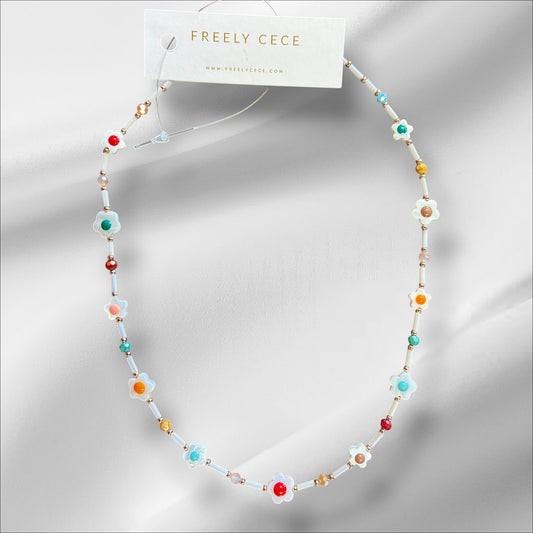 Flower Beaded Necklace
