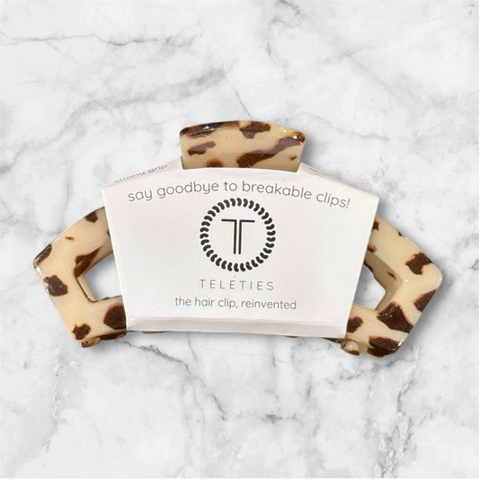 Tortoise Medium Open Teleties Hair Clip
