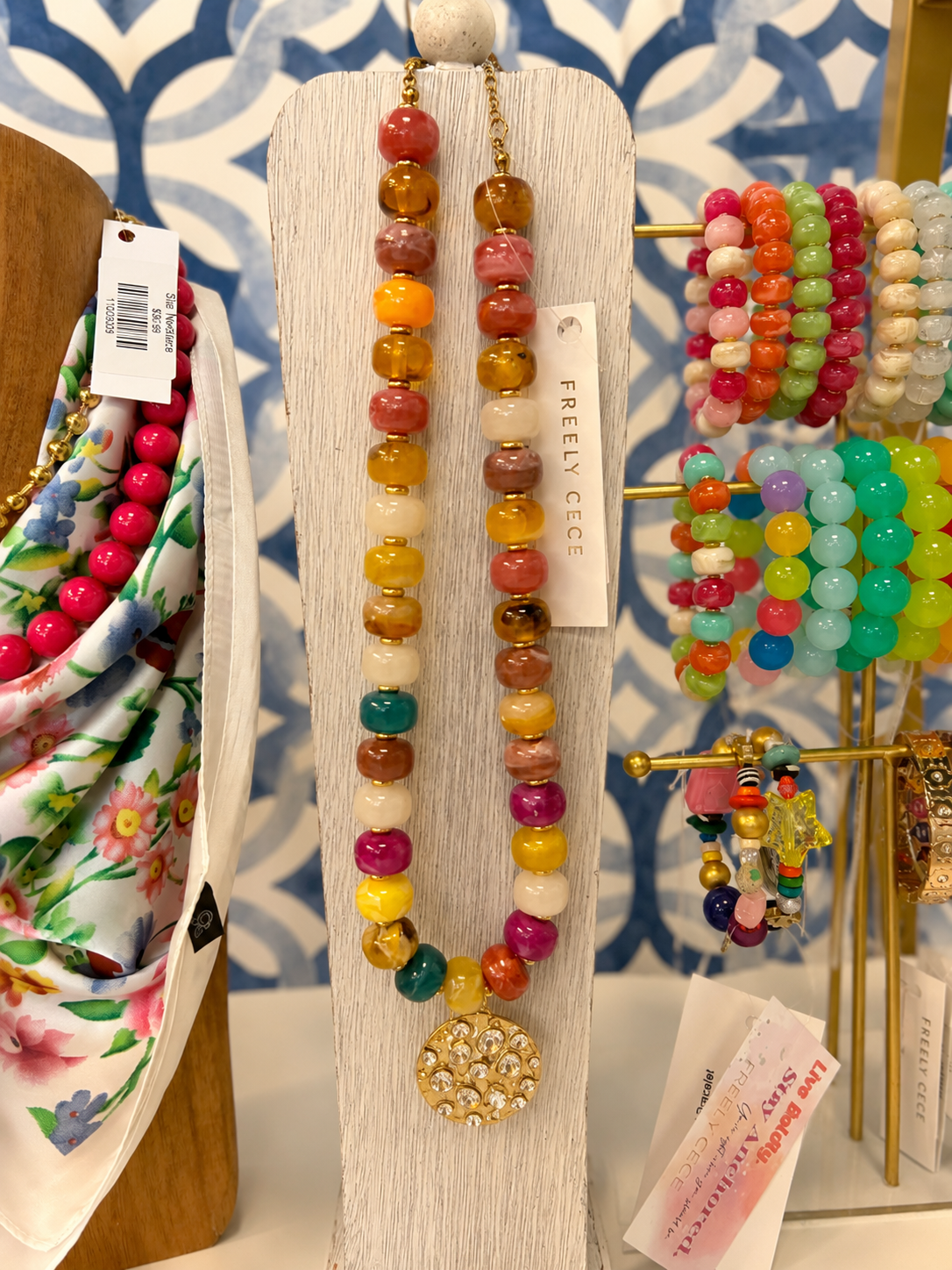 Beaded Charm Necklace