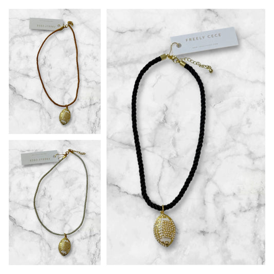Pearl Football Rope Necklace