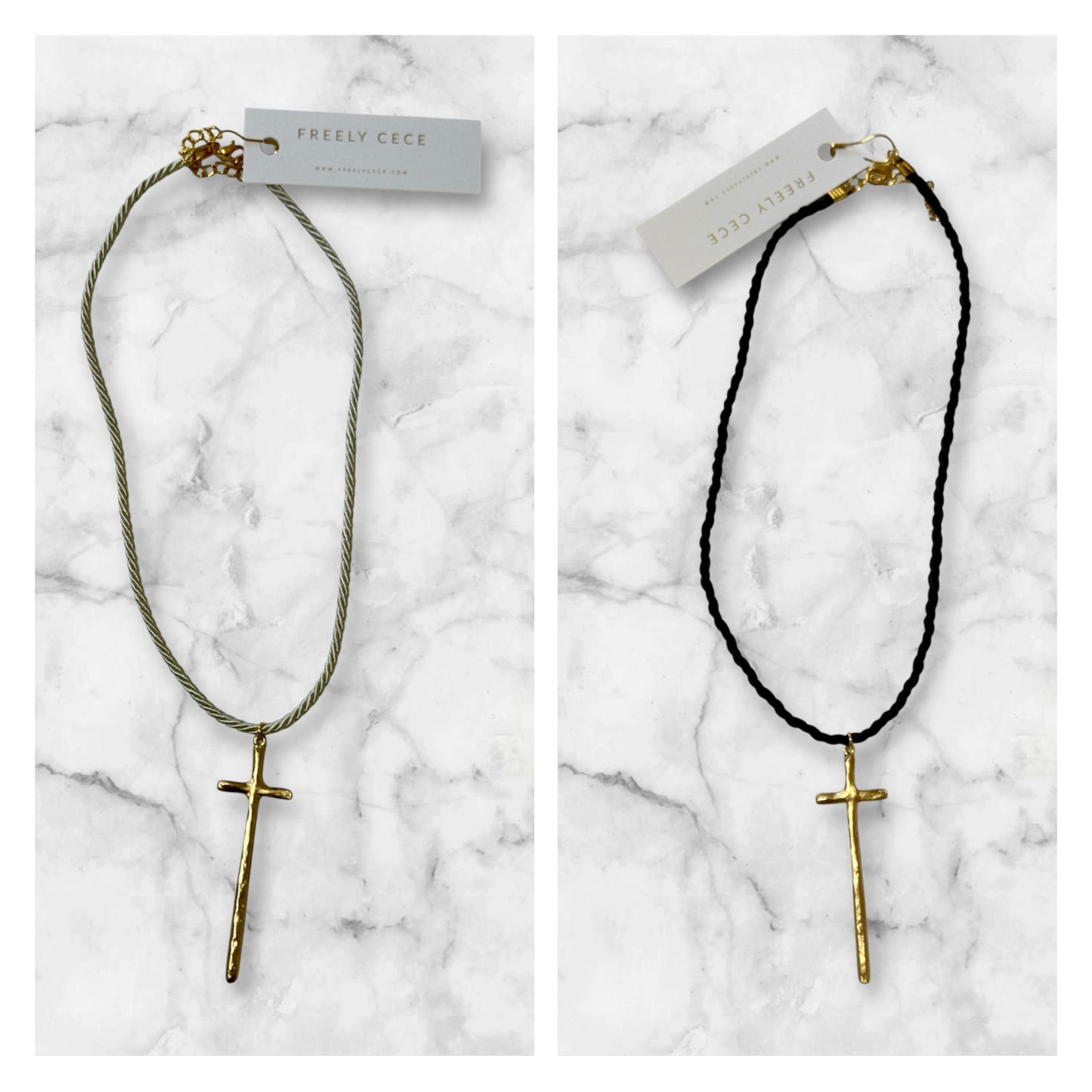 Cross Rope Necklace
