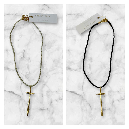Cross Rope Necklace