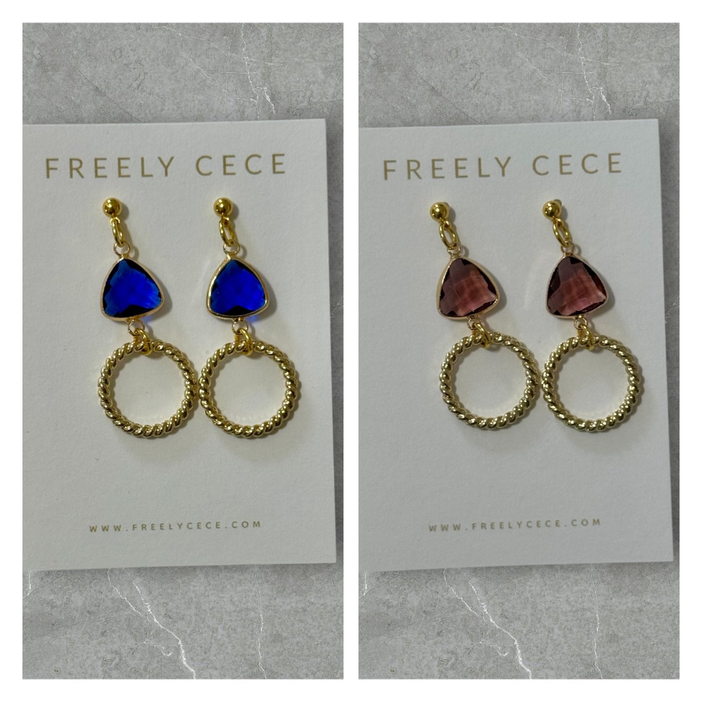 Circle Jewel Earrings