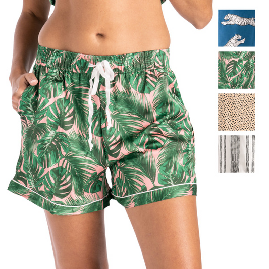 Hello Mello Satin PJ Shorts