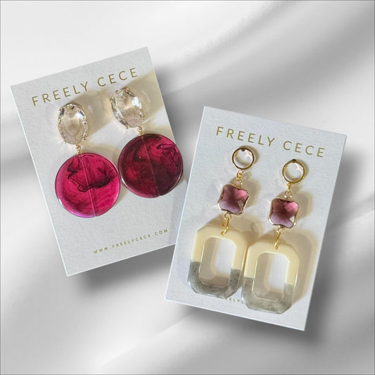 Maroon Game Day Earrings