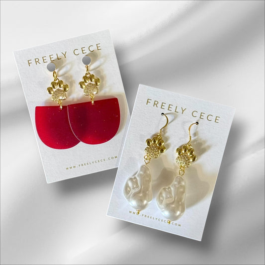 Paw Print Earrings