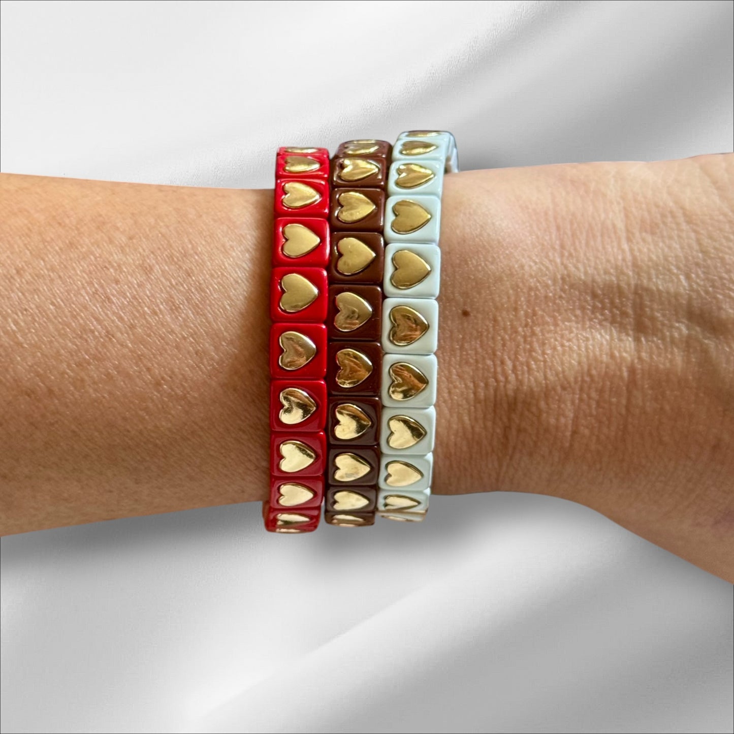 Heart Enamel Bracelets