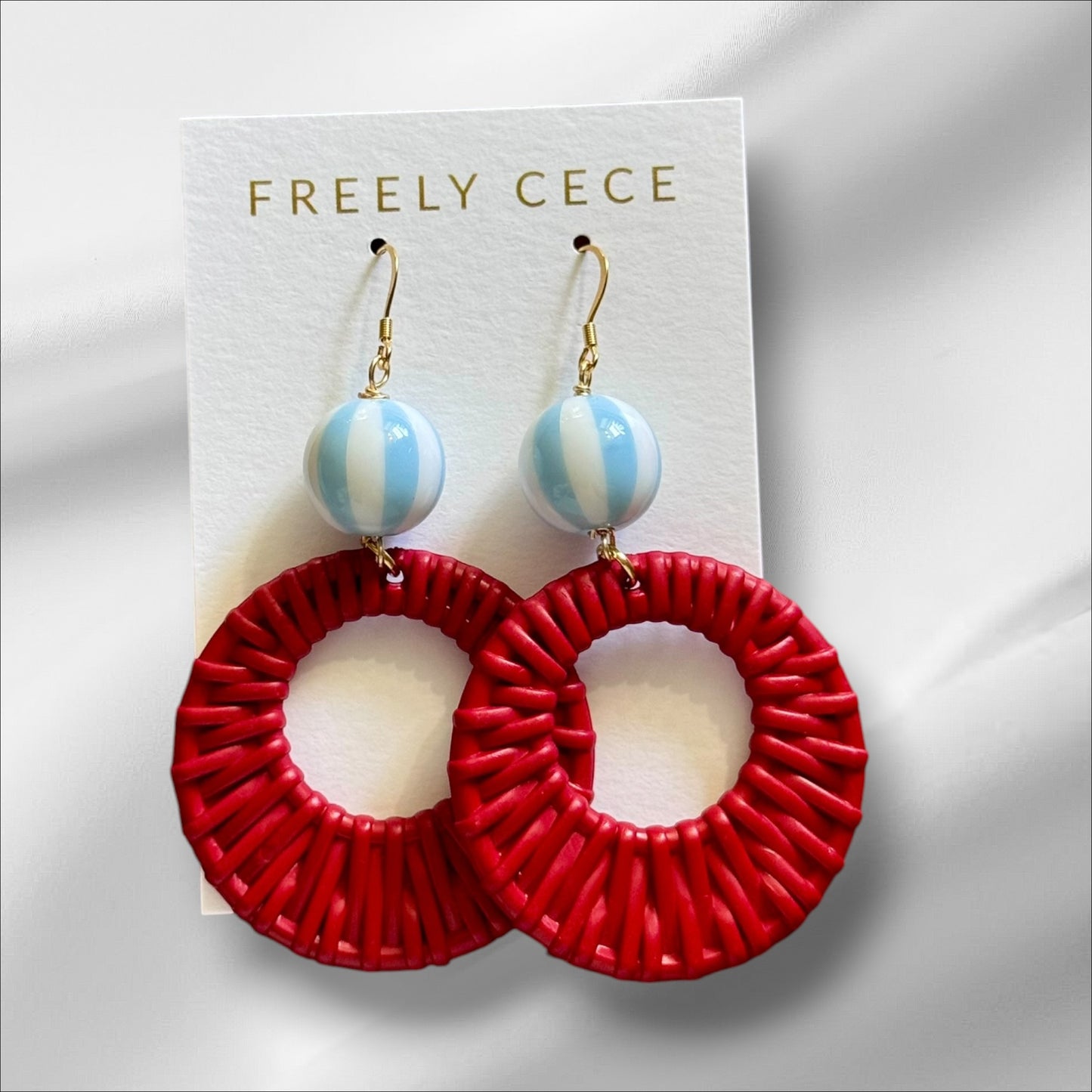 Red & Blue Earrings