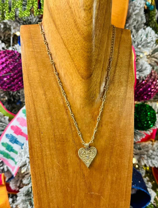 Vintage Heart Necklace